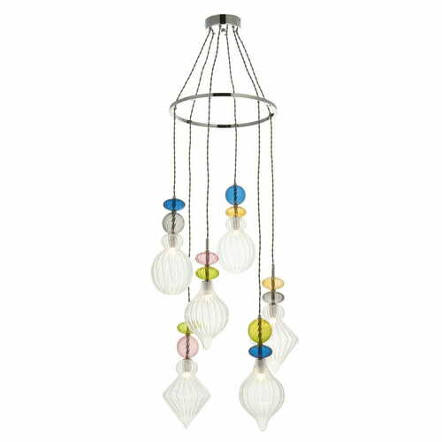 Verifica Lustră suspendată Endon Aprilie 99593 crom 6xG9 LED dimabilă 48 cm
