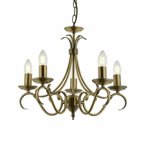 Verifica Pendant Bernice Endon 5xE14 Alamă Ø44 cm