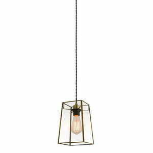 Abajur Endon Beaumont alamă maro sticlă 24 cm E27 60892 small 0