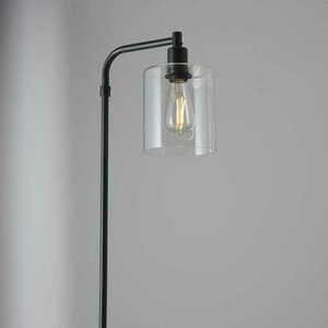 Lampă de podea Endon Toledo 95456 neagră, oțel și sticlă, E27, 152 cm small 3