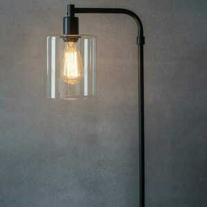 Lampă de podea Endon Toledo 95456 neagră, oțel și sticlă, E27, 152 cm small 4
