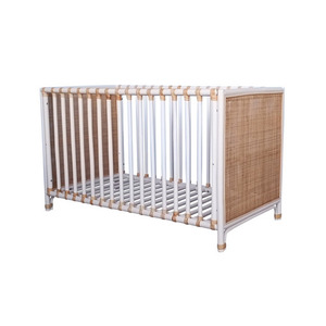 Nemo Evolutive Bed în rattan 60 x 120 - Neige small 0
