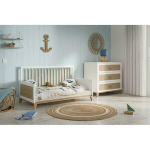 Nami Evolutive Bed Rattan 70 x 140 - Neige small 10