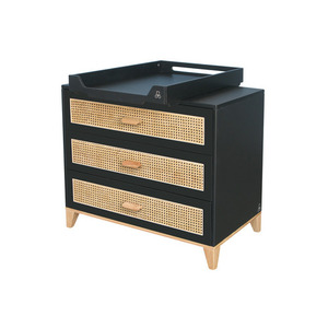Comoda Nami Rattan - Onyx small 1