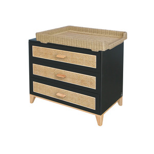Comoda Nami Rattan - Onyx small 4