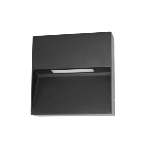 Verifica Lampă de perete exterior Italux Fenis LED neagră 3W 4000K IP54 OWL-2685-4K