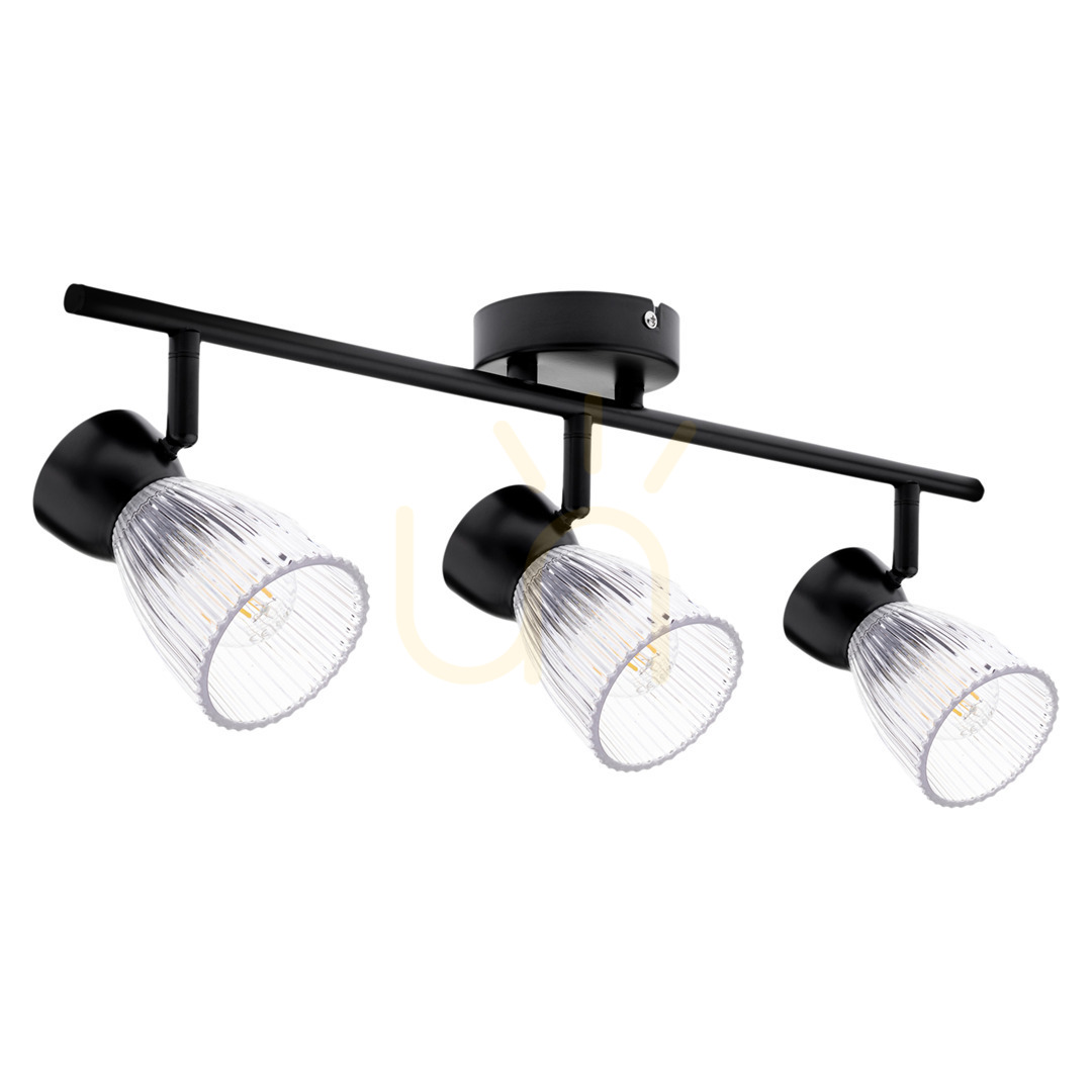 Cea mai bună lampă de plafon neagră 3x E14