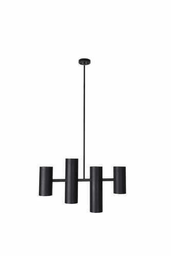 Verifica Lustra suspendata Max Light Laxer P0501 neagra 4x7W metal 83 cm