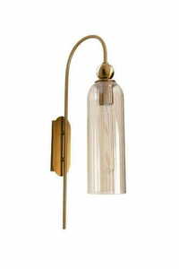 Aplică Max Light Campanila W0332 aurie cu sticlă șampanie E27 56 cm small 0