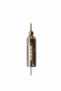 Aplica perete Max Light Campanila W0333 alama sticla fumurie E27 56 cm small 1