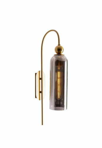 Verifica Aplica perete Max Light Campanila W0333 alama sticla fumurie E27 56 cm