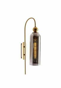 Aplica perete Max Light Campanila W0333 alama sticla fumurie E27 56 cm small 0