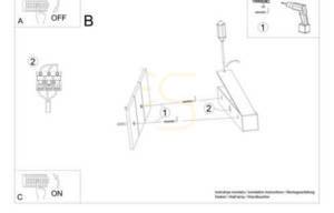 Aplică PINNE 200 gri Thoro small 6