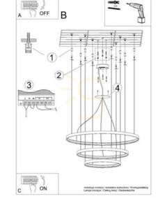 Candelabru RIO 3 55/78/110 alb LED 4000K Thoro small 5
