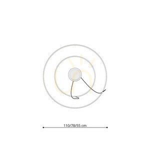 Lustră RIO 2 55/78 auriu LED 4000K Thoro small 4