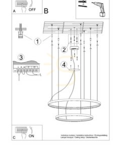 Lustră RIO 2 55/78 auriu LED 4000K Thoro small 5