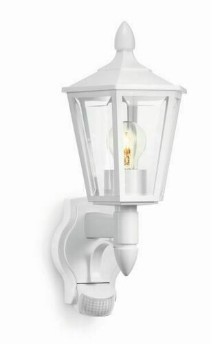 Verifica Aplică de exterior Steinel L 15 S cu senzor de mișcare 180° E27 60W IP44 albă 41 cm 617912