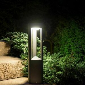 Lampă stâlp exterior SU-MA gri închis 50 cm LED GL 11204 small 1