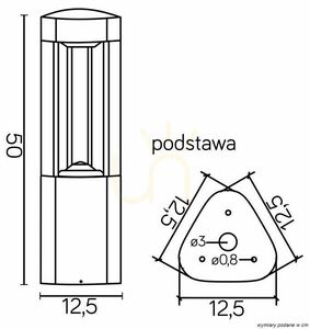 Lampă stâlp exterior SU-MA gri închis 50 cm LED GL 11204 small 4