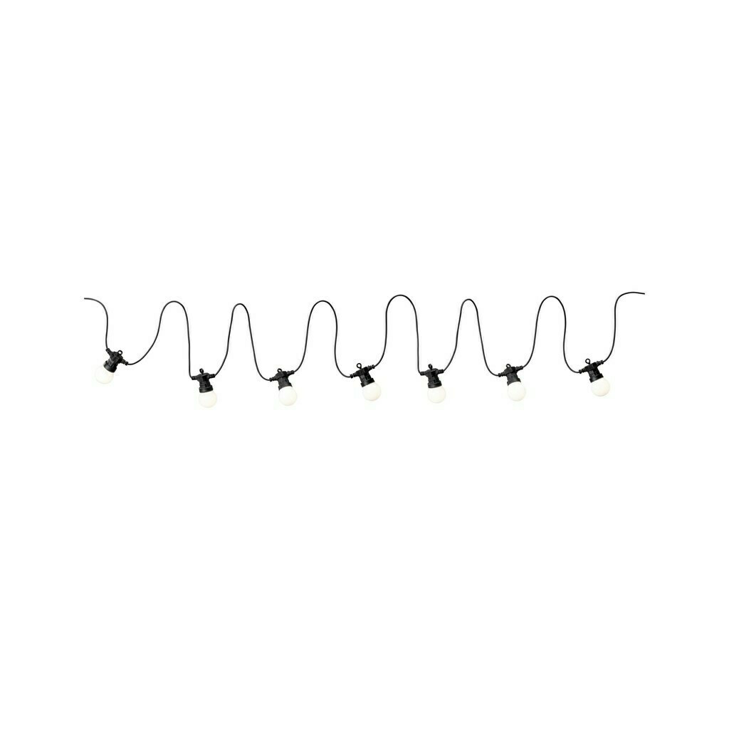 Lanț luminos Plug & Shine 6,8m 7x0,2W 3000K IP44 24V alb