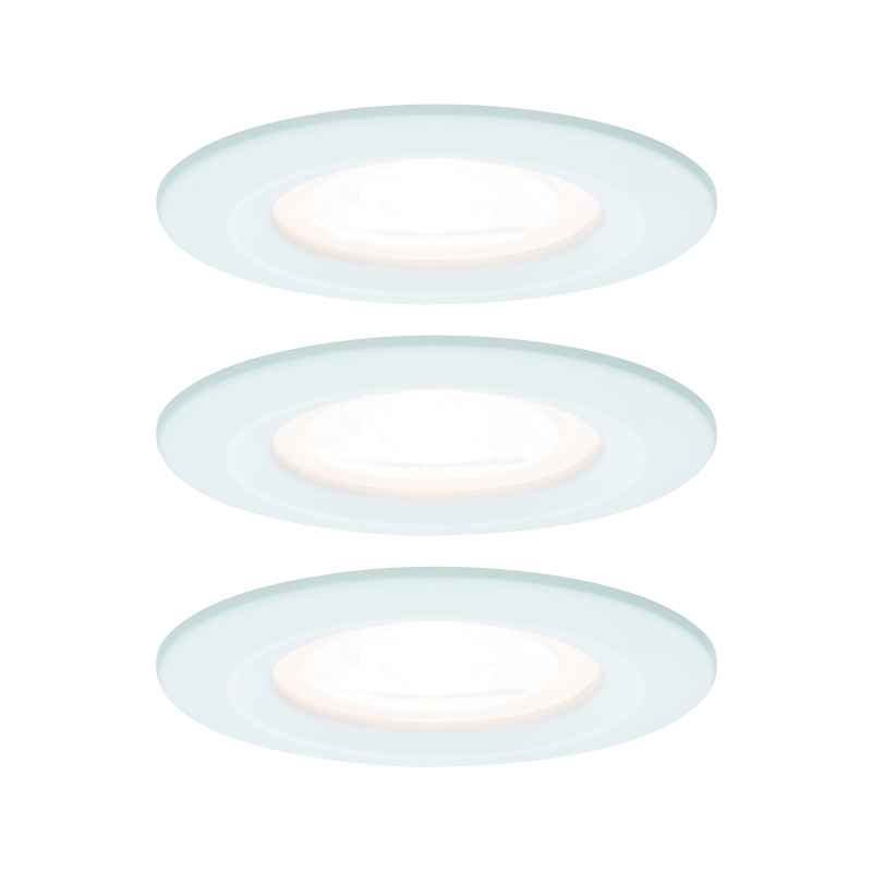 NOVA LED DIM DIM încastrat set fix 3xGU10 6.5W 460lm 78mm 2700K IP44 230V alb mat