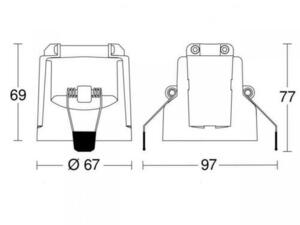 Senzor de prezență STEINEL PD-24 ECO COM1 negru, încastrat small 1