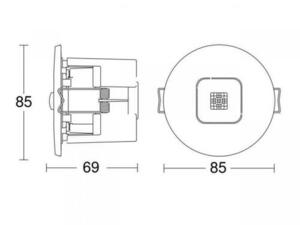 Detector de prezență Steinel IR MICRO DALI-2 APC UP alb small 2