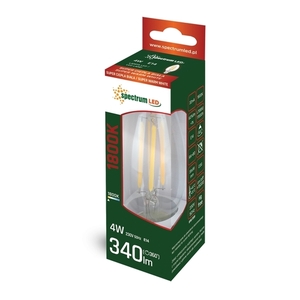 Lumânare cu led E14 230 V 4 W Cog 1800 K spectru clar 1 Lumânare cu led E14 230 V 4 W Cog 1800 K spectru clar small 1