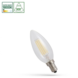 Lumânare cu led E14 230 V 4 W Cog 1800 K spectru clar 0 Lumânare cu led E14 230 V 4 W Cog 1800 K spectru clar small 0