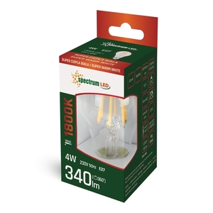 Led Gls E27 230 V 4 W Cog 1800 K spectru clar 1 Led Gls E27 230 V 4 W Cog 1800 K spectru clar small 1