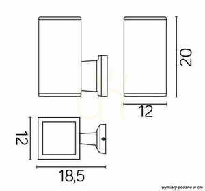 Aplică exterior SU-MA Adela 8002 AL argintie E27 IP54 60W small 5