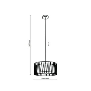 Lampă suspendată Harmony Black 1 Pł small 2