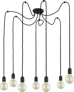 Qualle Lampă cu pandantiv negru 7 Pł small 1