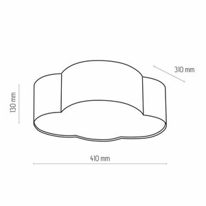 Lampă de tavan alb nor 4 Pł. small 3