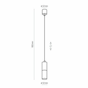 Lampă suspendată Elit Black 1 Pł small 3