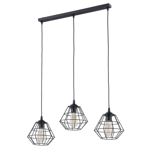 Verifica Diamant Nou Lampă cu pandantiv negru 3 Pl Strip.