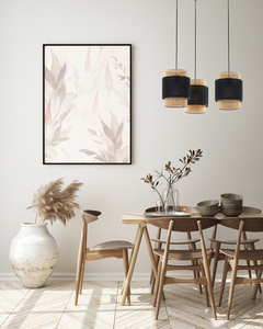Lampă cu pandantiv negru Boho 3 Pł small 1