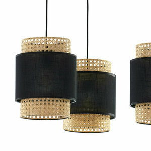 Lampă cu pandantiv negru Boho 3 Pł small 4