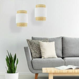 Lampă cu pandantiv alb Boho 1 Pł 200 small 2
