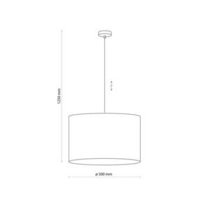 Lampă suspendată din iută 3 Pł small 3