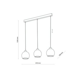 Devi Lampă suspendată transparentă Devi 3 Pł Strip. small 5
