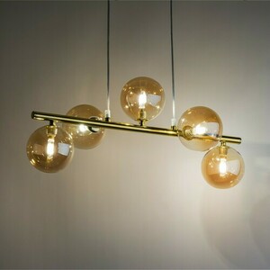 Estera Gold Lampă cu pandantiv 5 Pł small 5