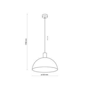 Lampă suspendată Oslo Black 1 Pł small 6