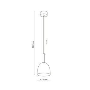 Lampă suspendată Nord Black 1 Pł small 4