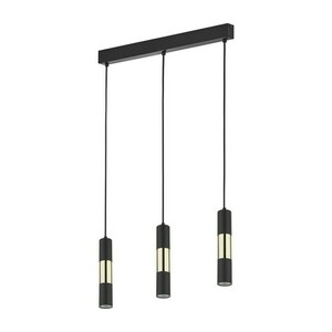 Lampă cu pandantiv Vivien Black/Gold 3 Pł Strip. small 0