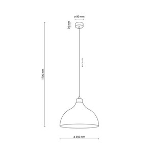 Lampă suspendată Cap Beige 1 Pł small 9