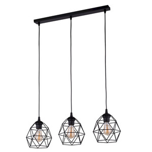 Lampă cu pandantiv Galaxy Black 3 Pł Strip. small 0