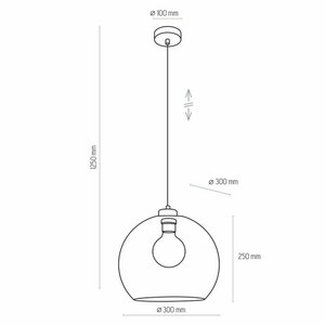 Lampă suspendată Cubus 1 Pł Amber Market small 3