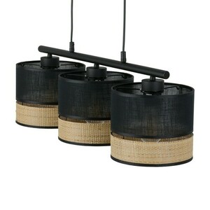 Paglia New Black Pendant Lamp 3 Pł Strip. small 1