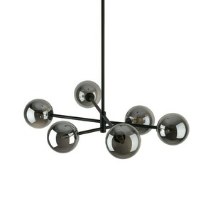 Sarius Lampă de tavan negru/grafit 6 Pł Tall small 8